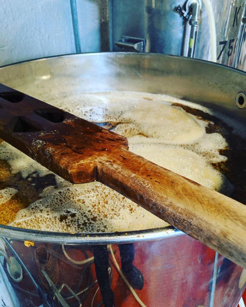 Charles brewed up a fresh batch of Red Mosquito Red IPA today!