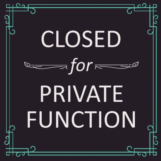 We are closing to the public at 6pm this evening for a private event, so we will