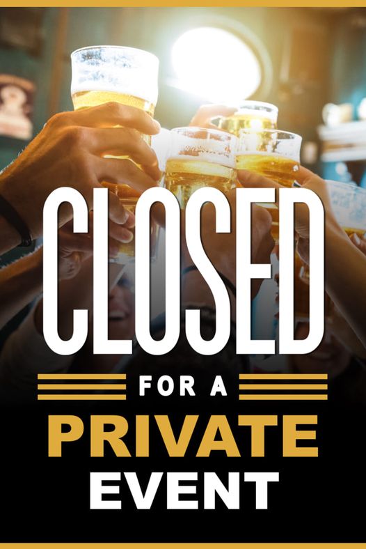 We are closed this evening at 5pm for a private corporate event We will be back