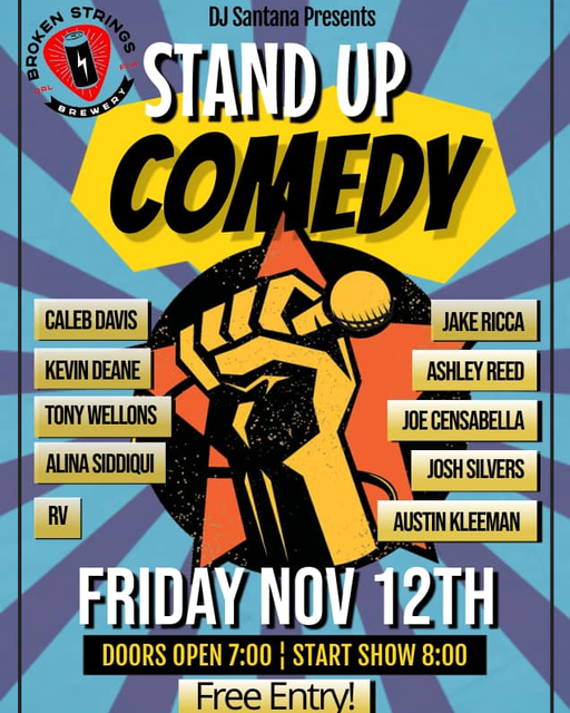 Our weekly open mic comedy night will not be happening tonight, but don’t worry,