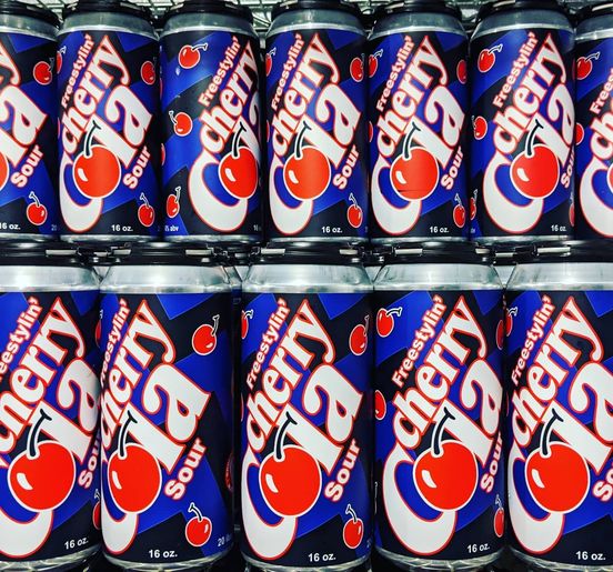 🚨10 MINUTE WARNING🚨 🍒Freestylin’ Cherry Cola Sour🥤 4-pack 16oz cans – $20 Online