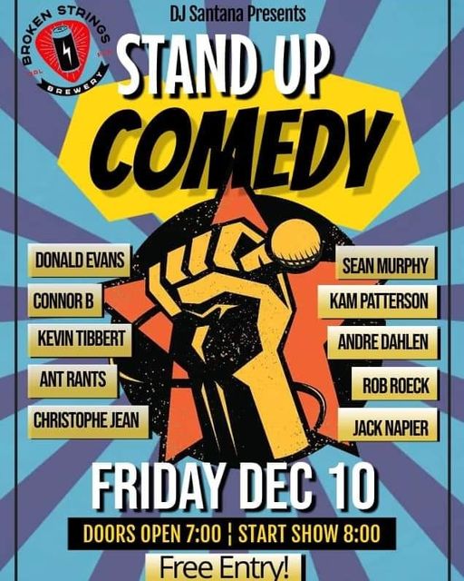 Stand Up Comedy Showcase this Friday night with host @djsantanafunnyman