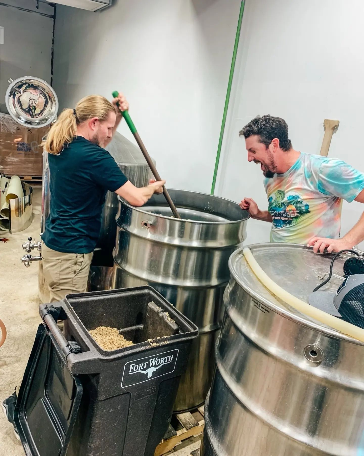 Had a fun day brewing a collaboration brew with our new friends at